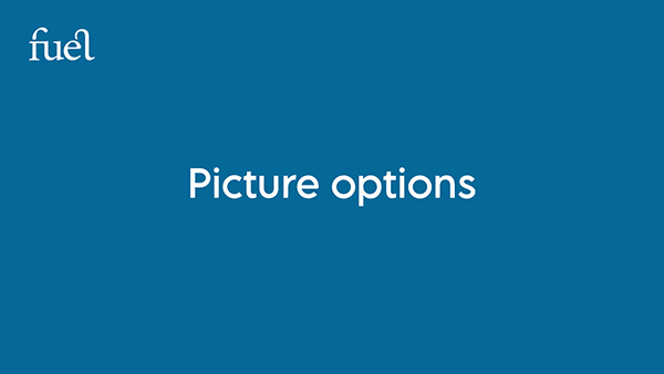 Picture options